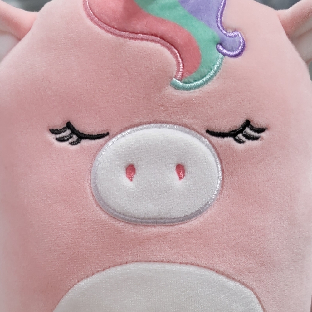 New Squishmallow Kellytoy 8” Ilene the Pink Unicorn Plush Toy Doll